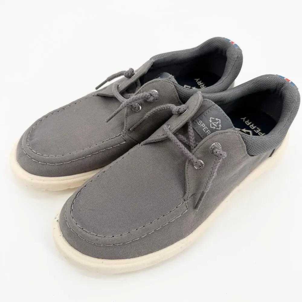 Sperry Grey Canvas Boat Shoe Women’s Size 9 NWOT Comfort Travel Lightweight NWOT